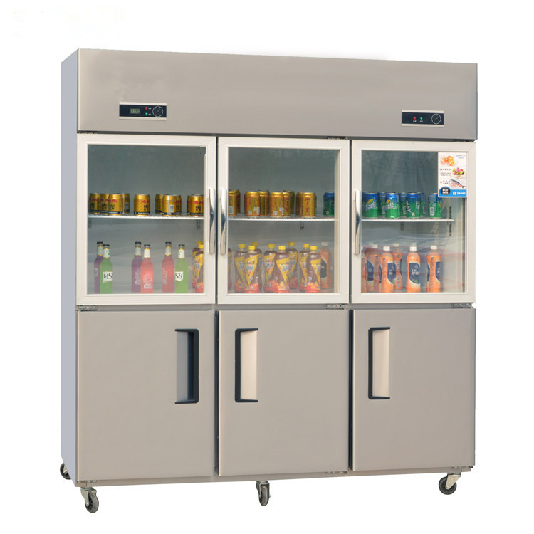 6门立式立式商用厨房冷冻柜
